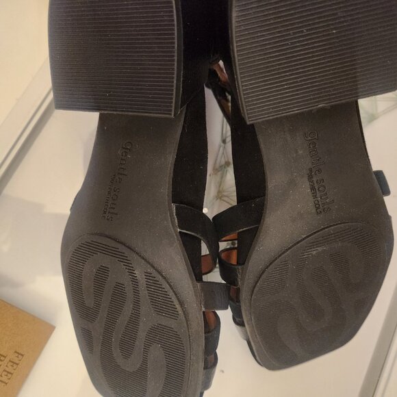 Gentle Souls Black Leather "Break My Park" Sandals. NIB. Size 5.5 - Picture 8 of 10